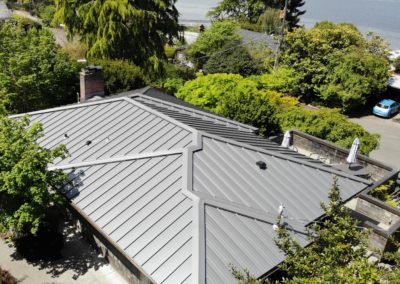 Weathered Zinc with Accent Ribs - Standing Seam - Seattle, WA